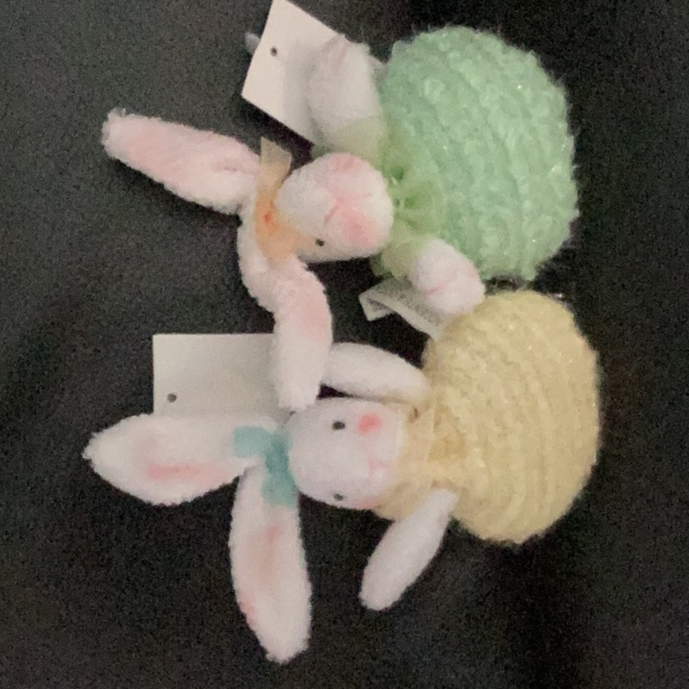 Set of two Easter bunny magnets